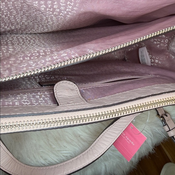 Kate Spade NWT $587 Retail Tags structure blush pebble leather Cross/shld bag - Picture 13 of 16